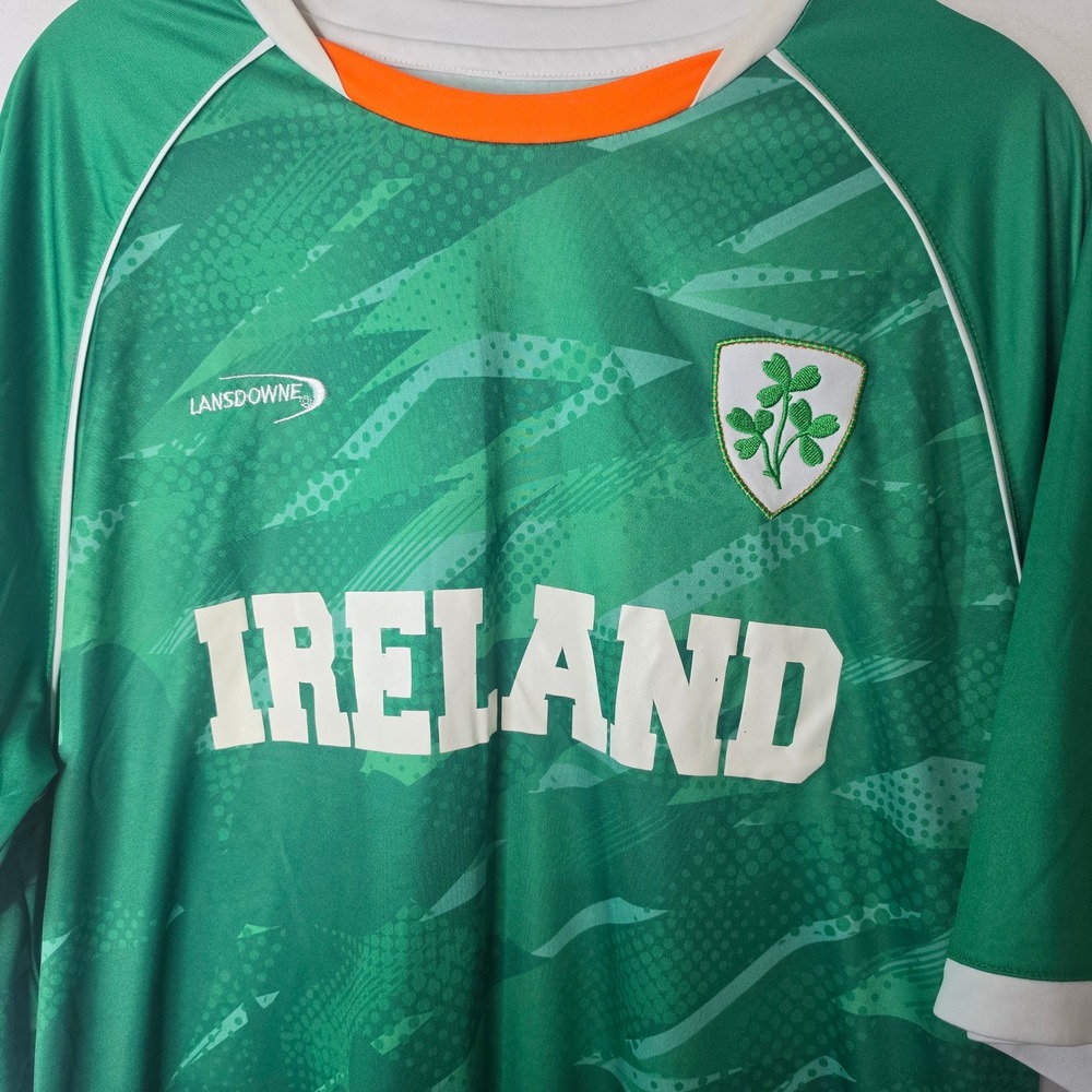 Lansdowne Ireland Soccer Jersey Mens Green Drylans Performance Shamrock 121956 - Picture 2 of 9